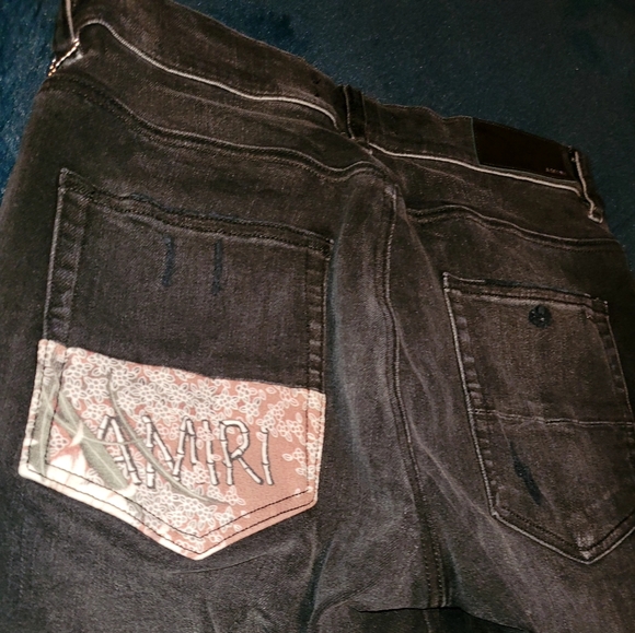 Brand new Amiri Hibiscus Arttch Skinny Jeans (Aged Black) size 30 - Picture 4 of 6